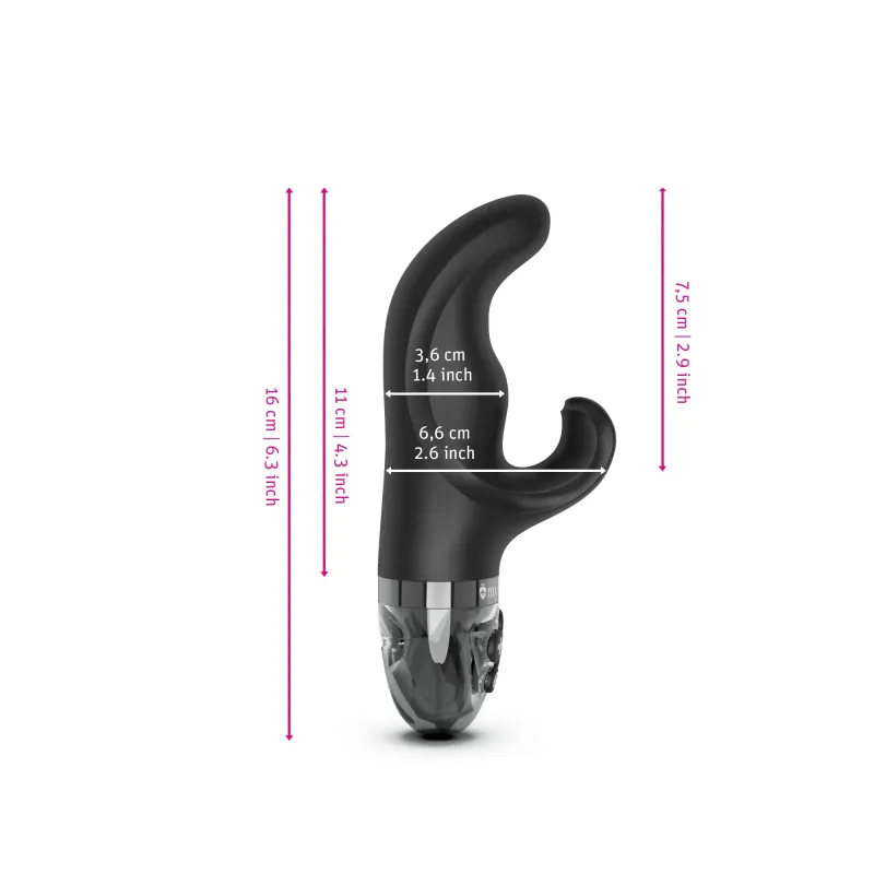 Mystim Hop Hop Bob eStimVibrator, Black Other Mystim