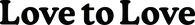 Love to Love brand logo