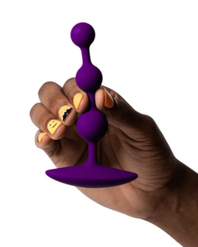 ROMP AMP FLEXIBLE ANAL BEADS - PURPLE Anal Toys ROMP