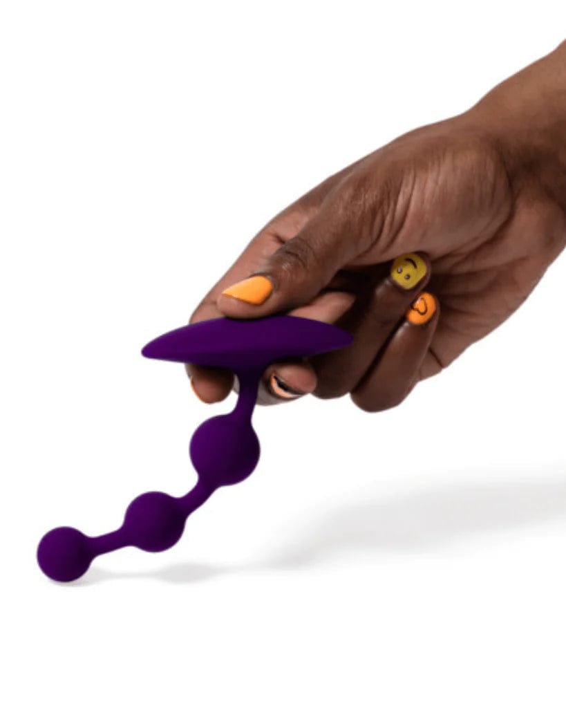 ROMP AMP FLEXIBLE ANAL BEADS - PURPLE Anal Toys ROMP