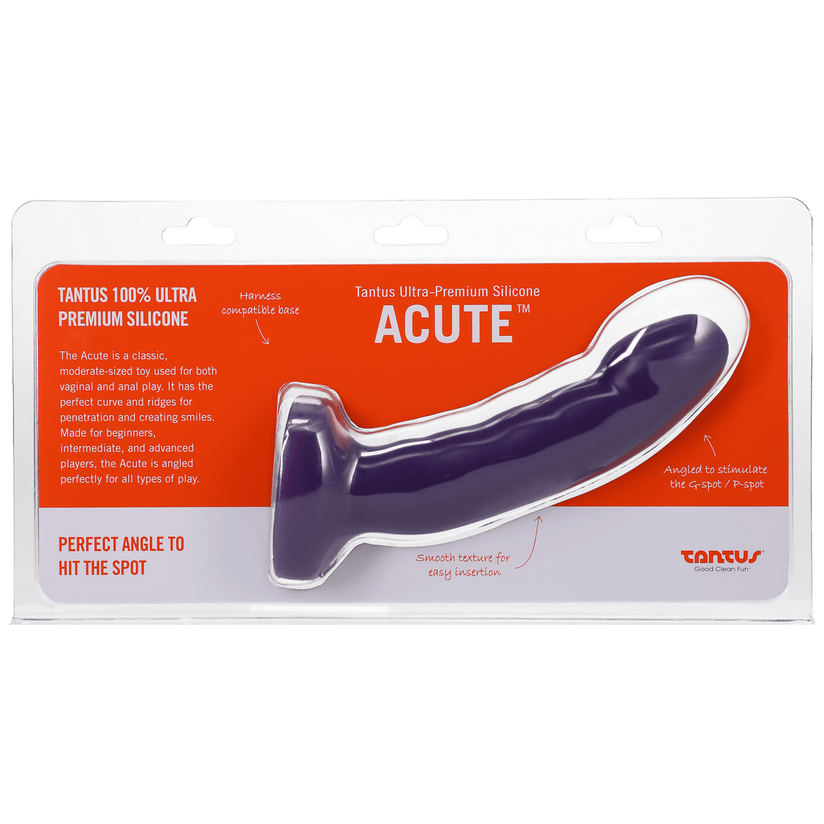 Acute Amethyst - Medium Dildo - Tantus Anals Toys Tantus
