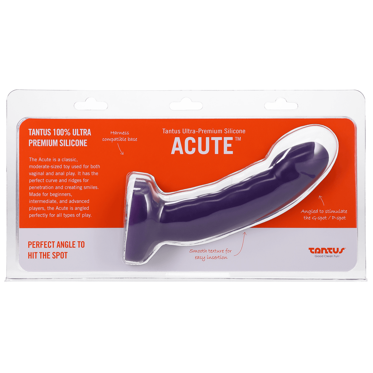 Acute Lavender Medium Dildo - Tantus Anals Toys Tantus