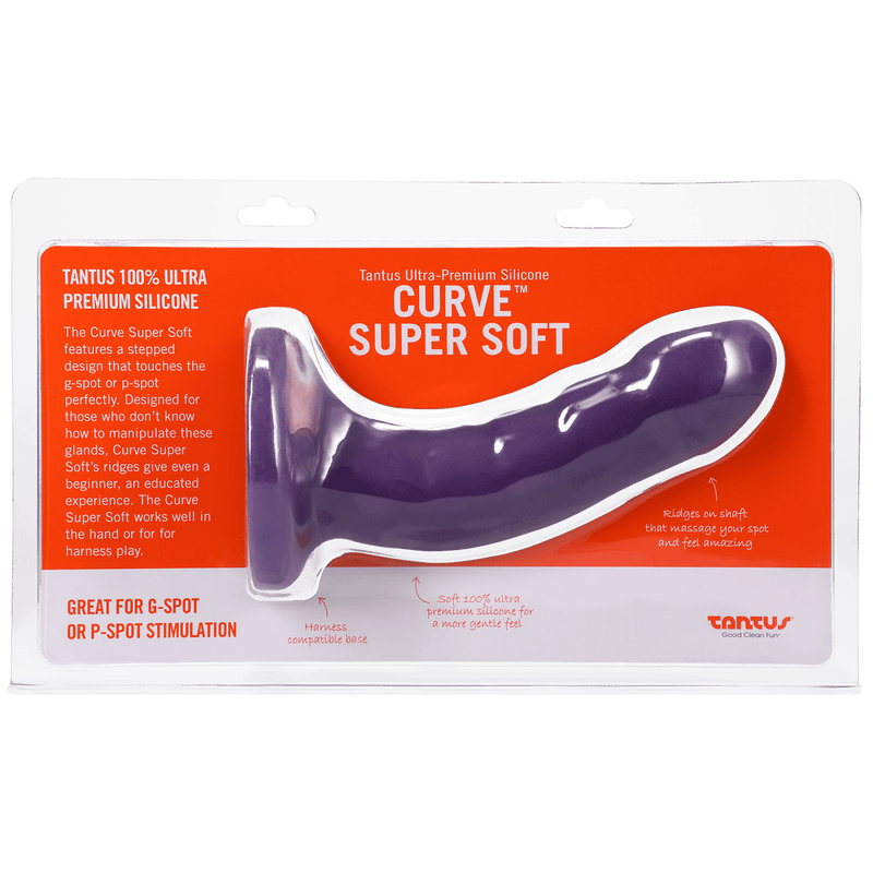 Tantus Silicone Curve Dildo Amethyst Dongs & Dildos Tantus