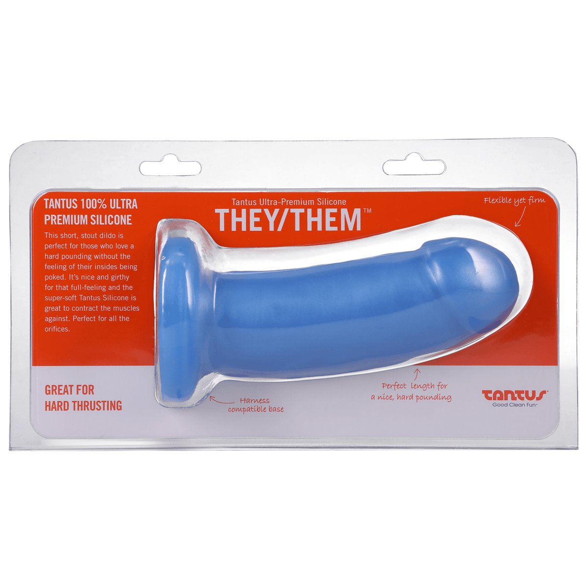 They / Them Azure Soft Dildo - Tantus Anals Toys Tantus