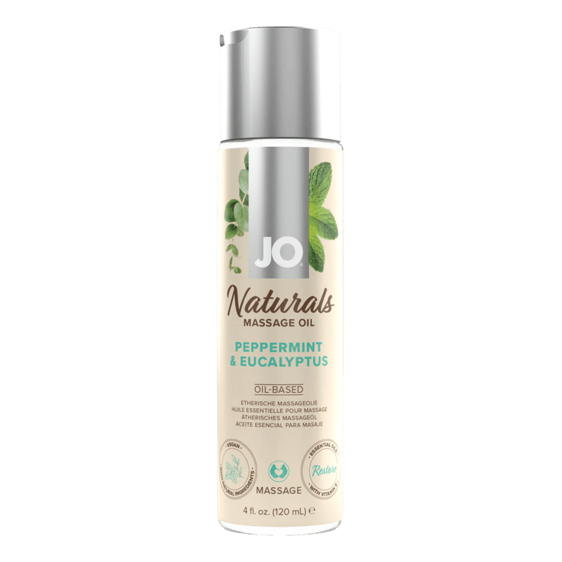 JO Naturals - Peppermint & Eucalyptus - Massage 4 floz / 120 mL Other JO Lubricants