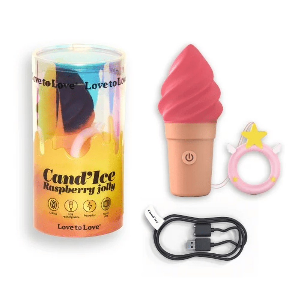 CLITORAL STIMULATOR - CAND'ICE - RASPBERRY JOLLY - LOVE to LOVE Vibrators LOVE TO LOVE