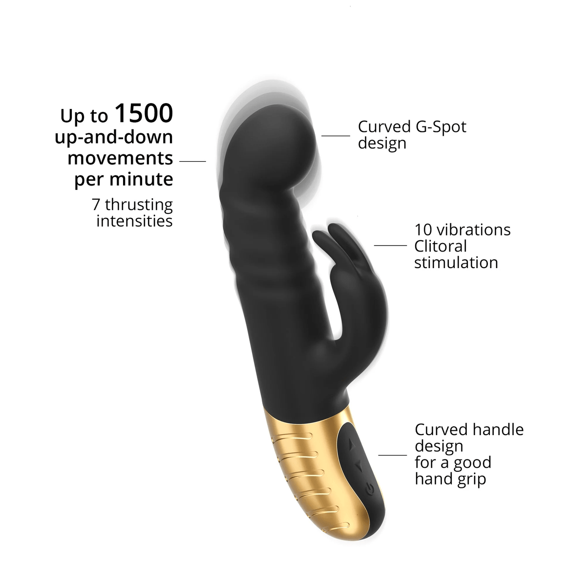 G-Stormer Rechargeable Rabbit Vibrator - Dorcel Vibrators Dorcel