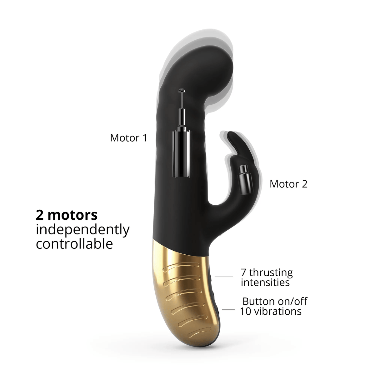 G-Stormer Rechargeable Rabbit Vibrator - Dorcel Vibrators Dorcel