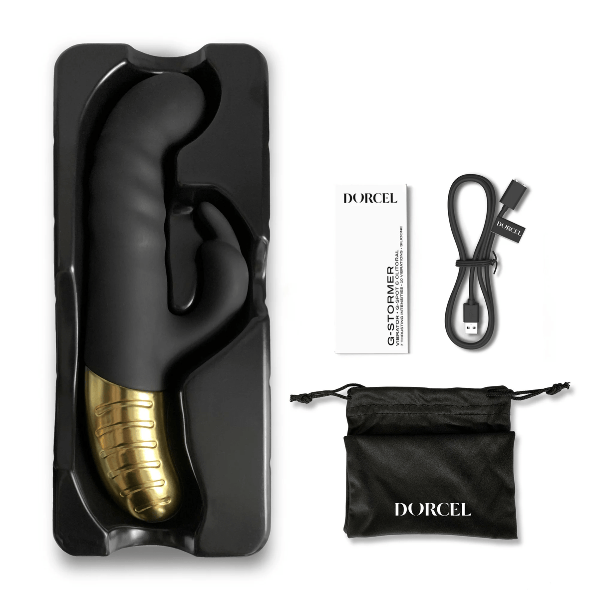 G-Stormer Rechargeable Rabbit Vibrator - Dorcel Vibrators Dorcel