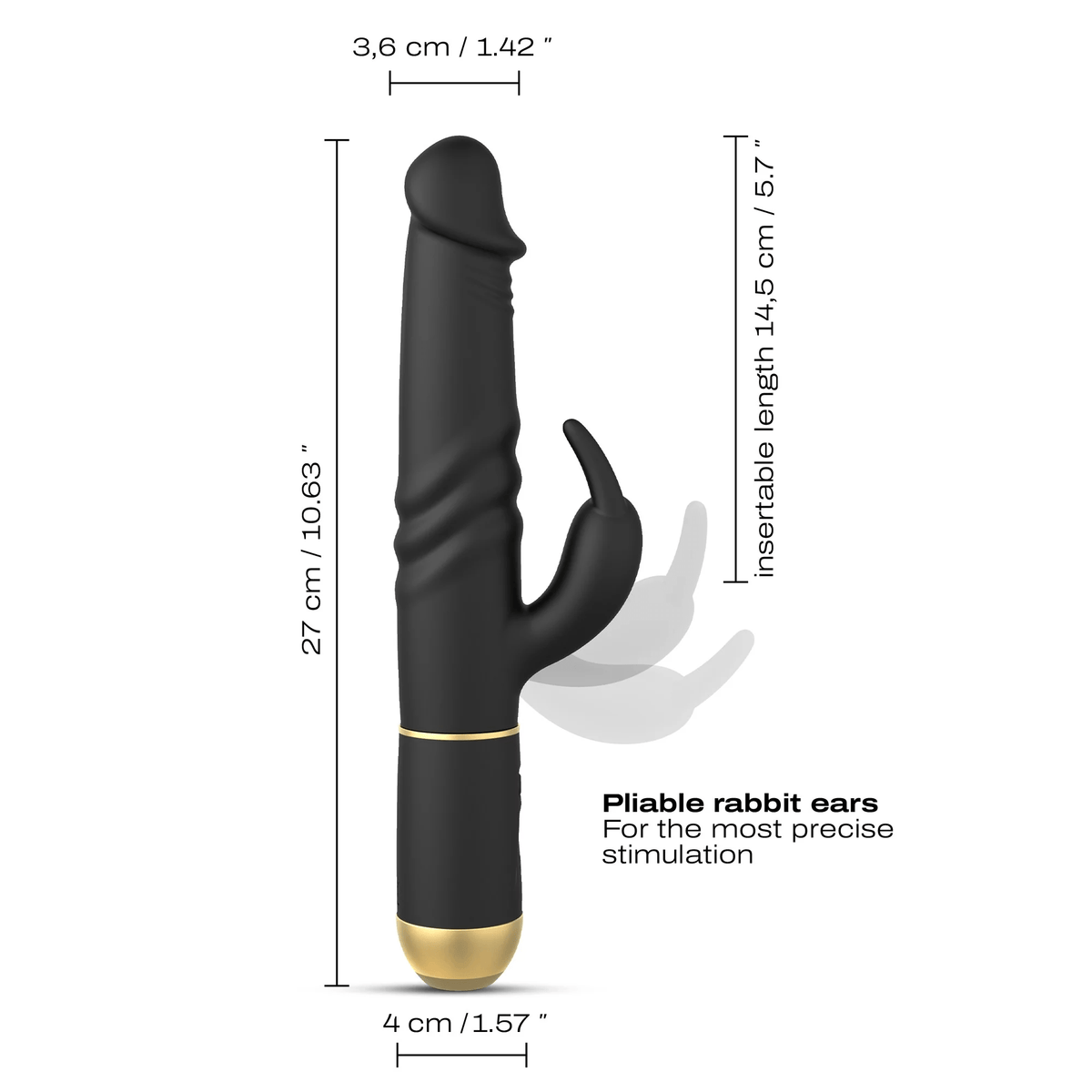 Furious Rabbit 2.0 - A 3-in-1 Vibrator - Dorcel Vibrators Dorcel