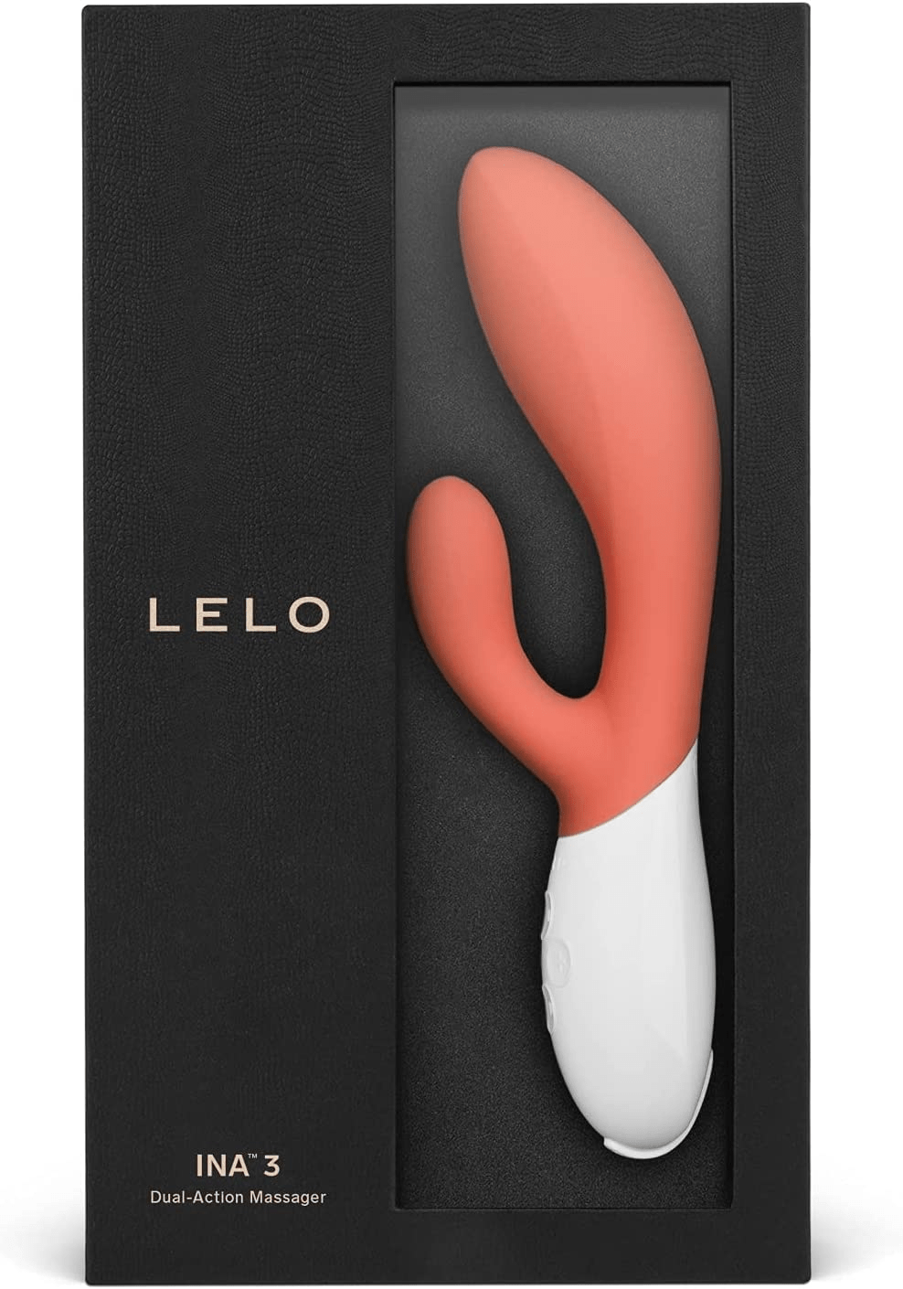 LELO INA 3 Rabbit Vibrator - Coral Vibrators Lelo