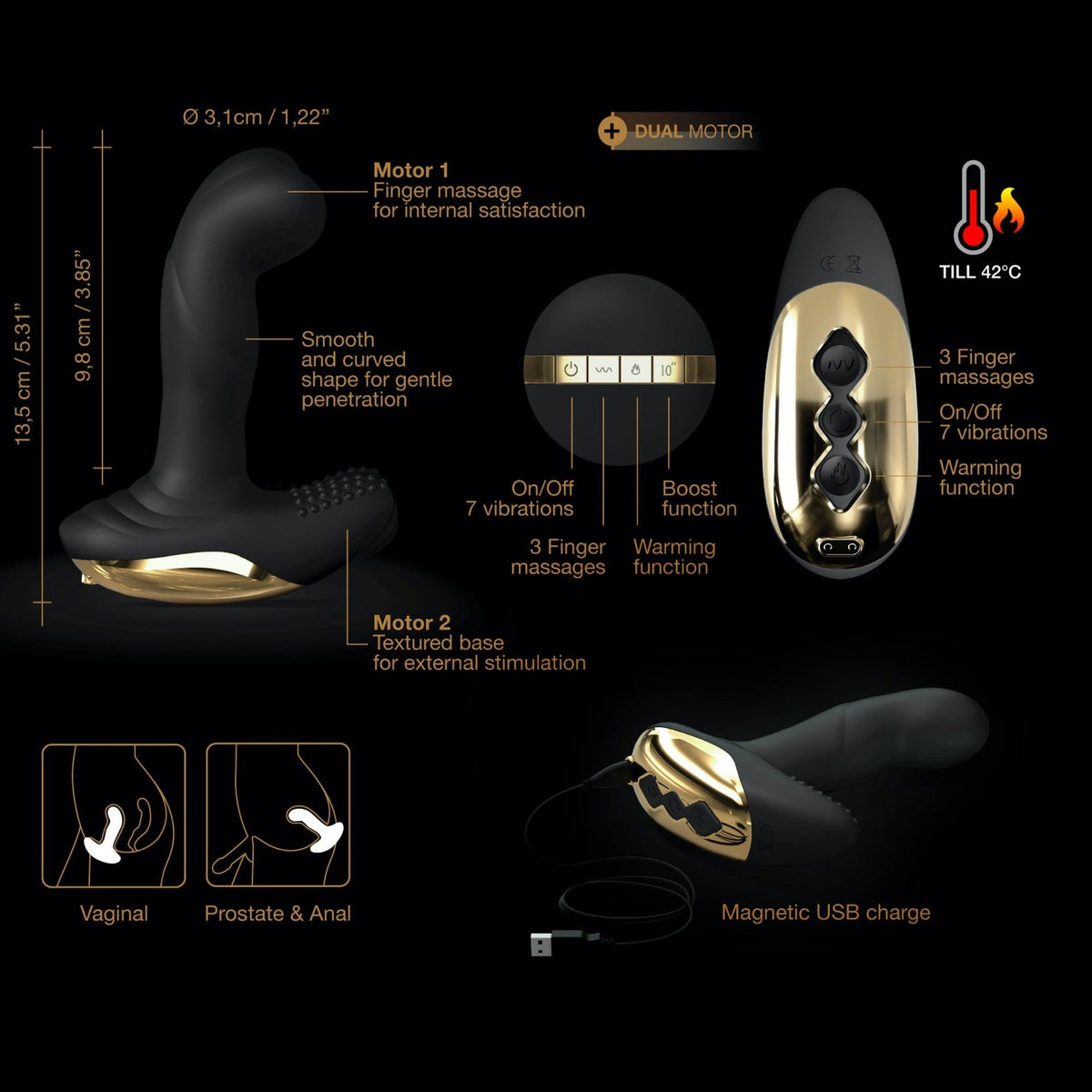 P-Finger Remote Prostate Stimulator - Dorcel Anal Toys Dorcel