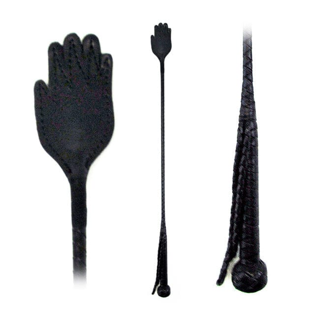 Fetissimo Riding Crop Hand Slap Leather 26in Other Fetissimo
