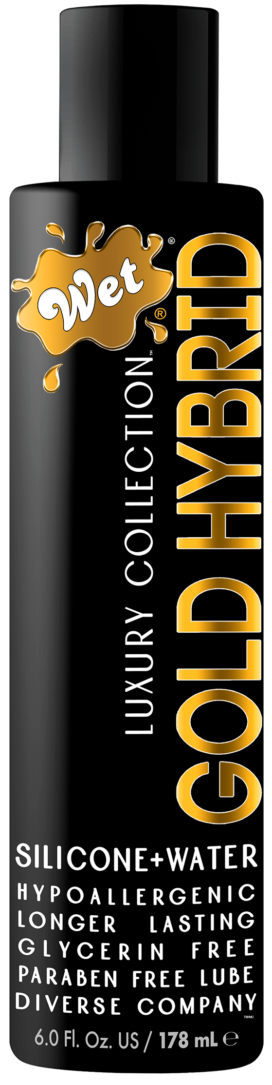 Gold Hybrid Water Silicone Blend 6 Fl. Oz./178mL Other Wet