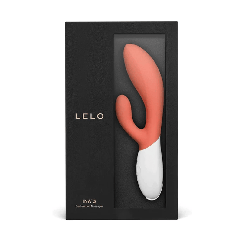 LELO INA 3 Rabbit Vibrator - Coral Vibrators Lelo