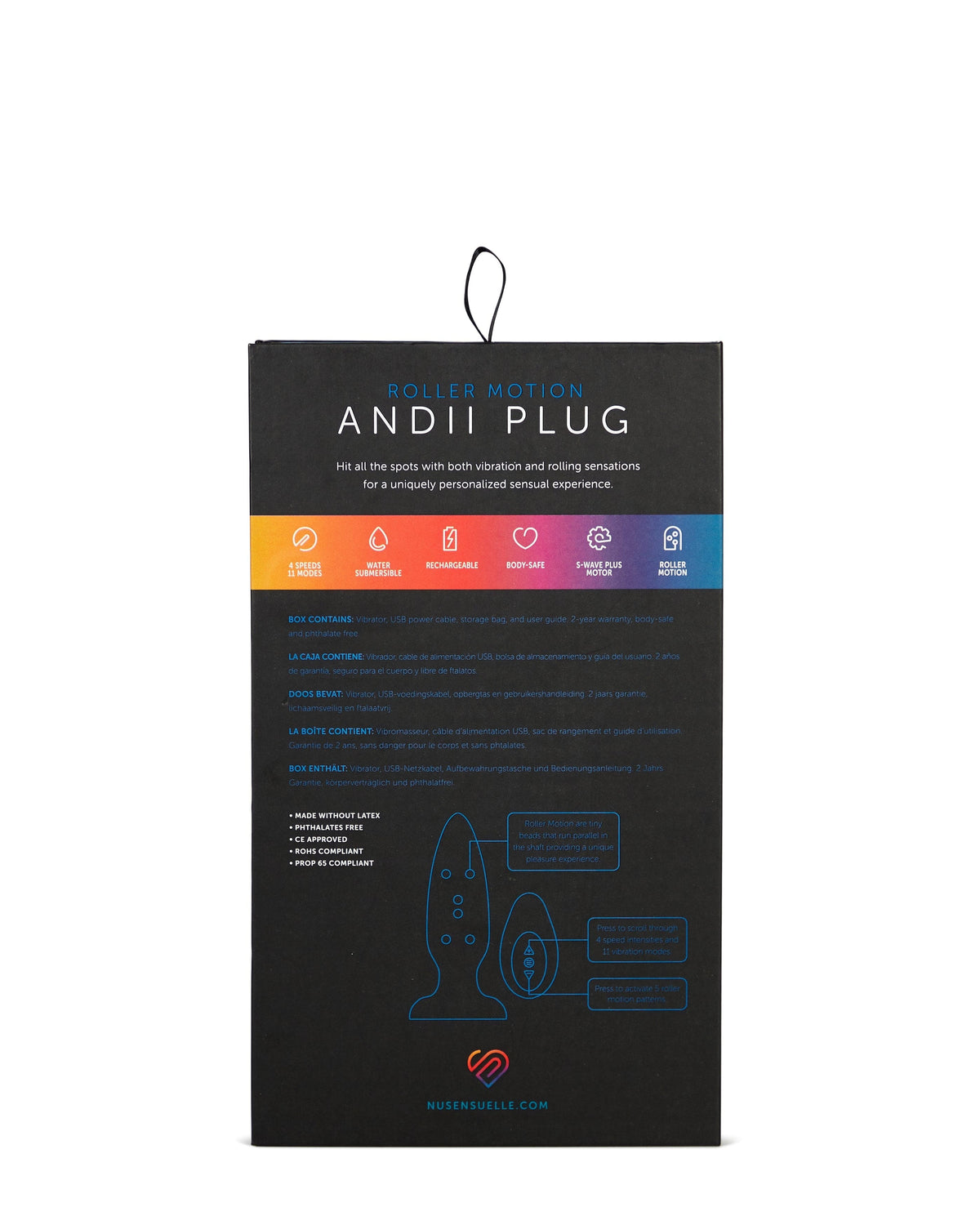 Roller Motion - ANDII PLUG - NAVY BLUE - Nu Sensuelle Other Nu Sensuelle