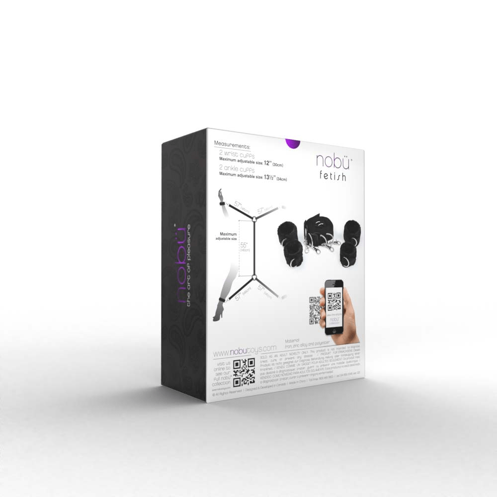 BR1 UNDER THE BED RESTRAI - BLACK BDSM NOBÜ