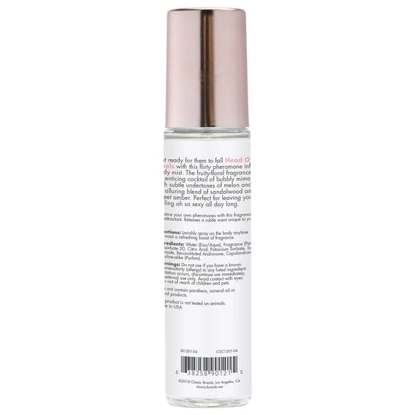 HEAD OVER HEELS Fragrance Body Mist with Pheromones - Fruity - Floral 3.5oz | 103mL Lubes CG
