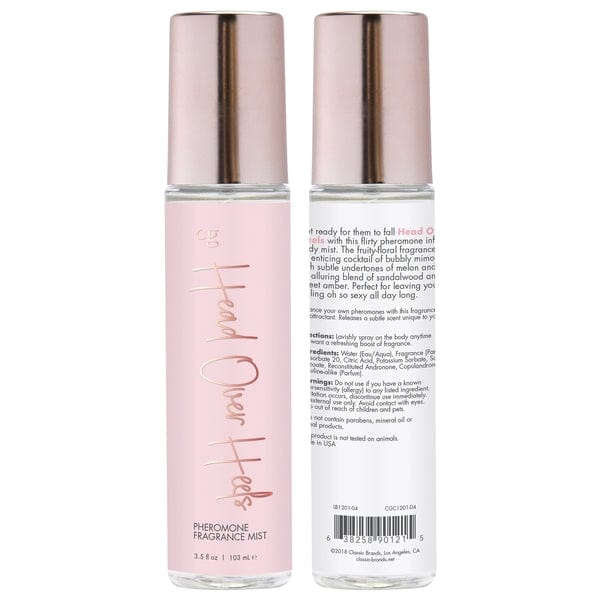 HEAD OVER HEELS Fragrance Body Mist with Pheromones - Fruity - Floral 3.5oz | 103mL Lubes CG