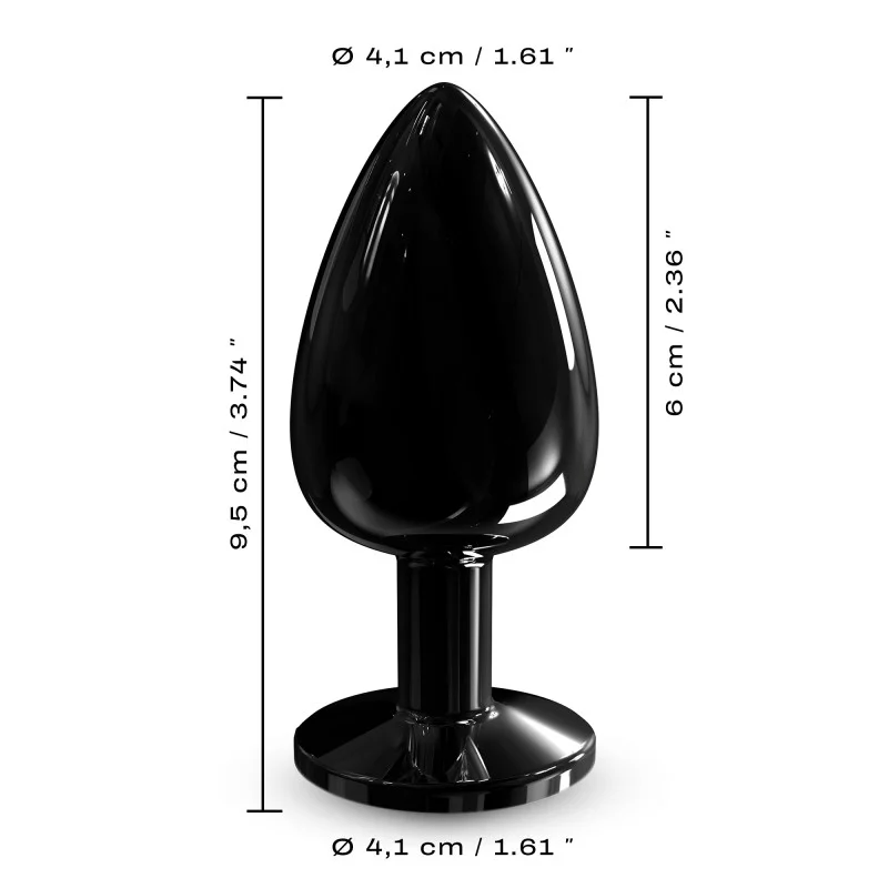 DIAMOND PLUG BLACK L For Him Dorcel