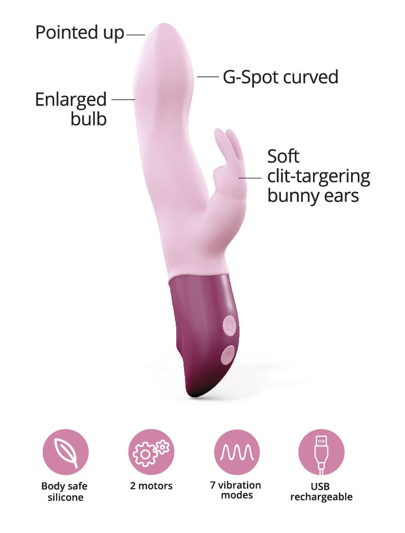HELLO RABBIT - Rabbit Vibrator - Love To Love - BABY PINK Vibrator LOVE TO LOVE