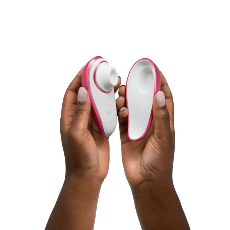 WOMANIZER LIBERTY PLEASURE AIR TRAVEL SIZED CLITORAL STIMULATOR - PINK ROSE Vibrators Womanizer