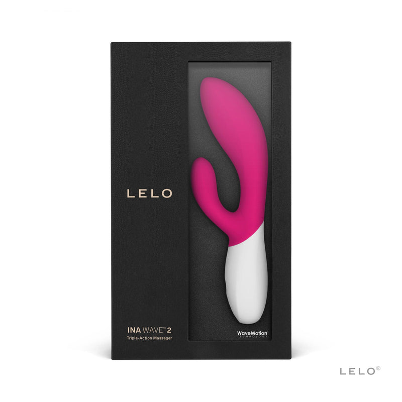 LELO INA Wave 2 Rabbit Vibrator - Cerise Vibrators Lelo
