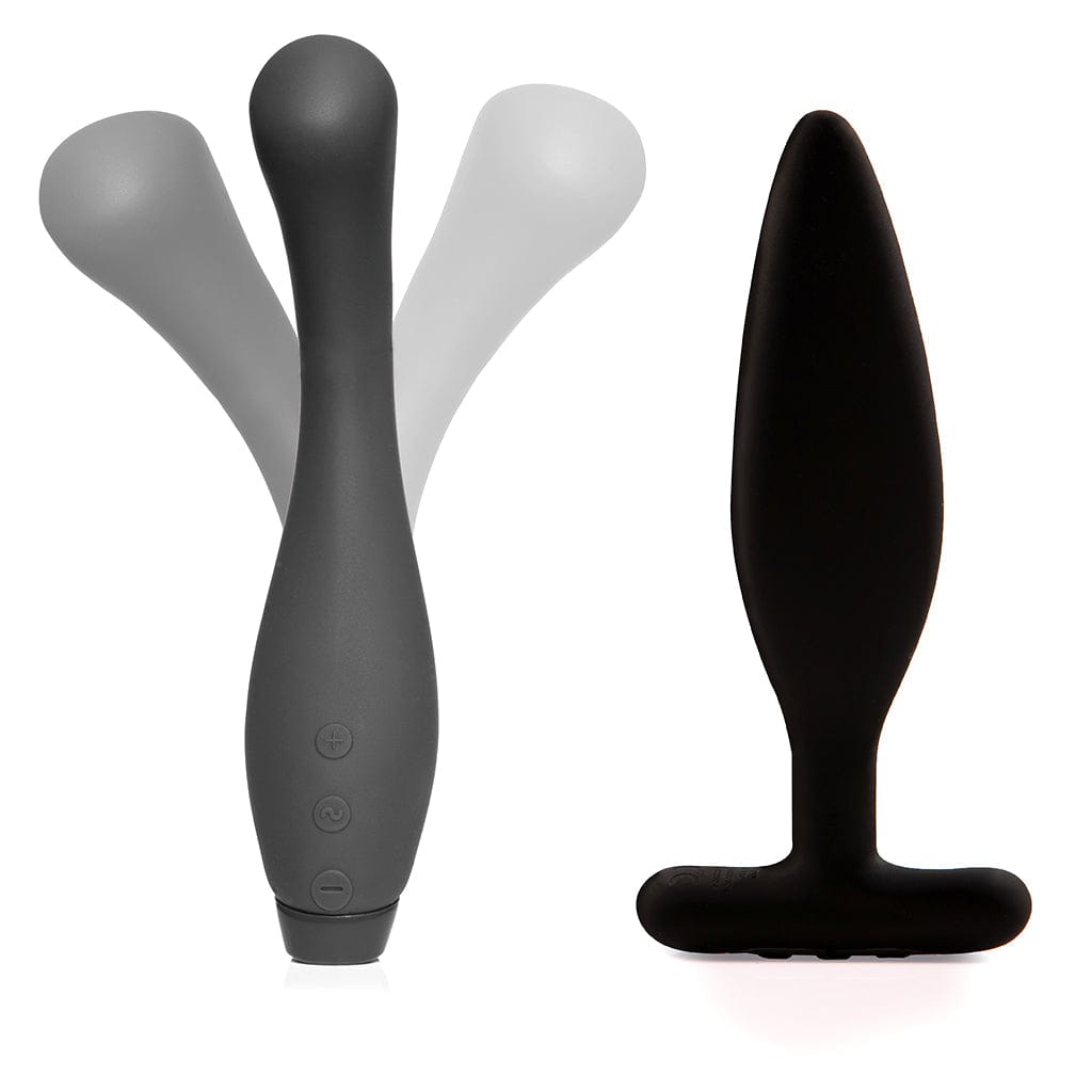 Juno Flex Black + Egon Vibrating Butt Plug Vibrators Je Joue