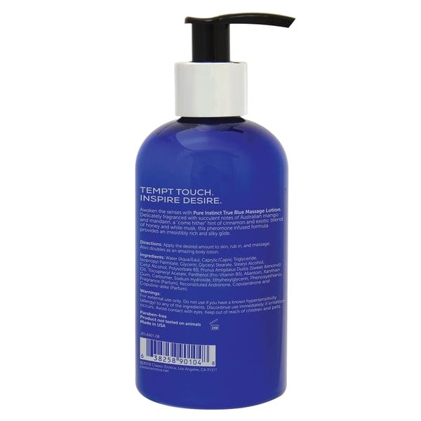 PURE INSTINCT Pheromone Massage & Body Lotion - True Blue Lubes Pure Instinct