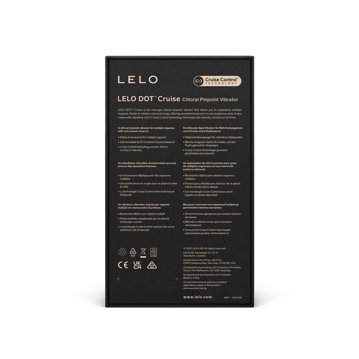 LELO DOT Cruise Clitoral Pinpoint Vibrator - Peach Please Vibrators Lelo