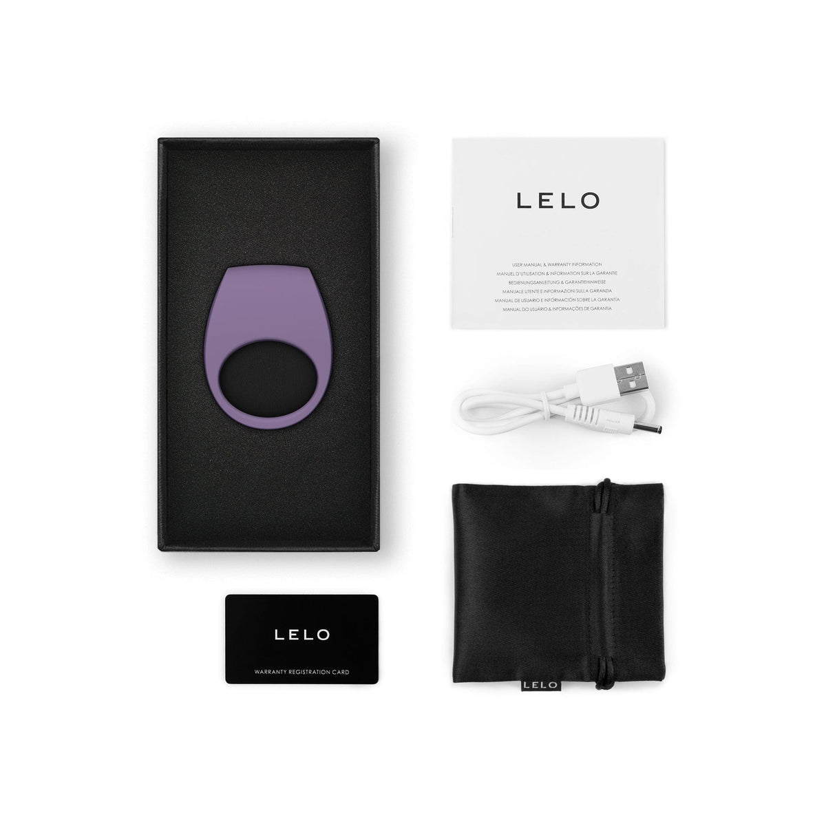 LELO TOR 3 Pleasure Ring - Violet Dust For Him Lelo