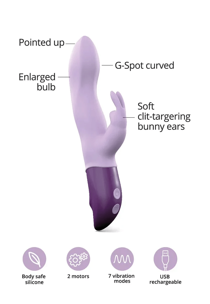 HELLO RABBIT - Rabbit Vibrator - Love To Love - Viva Mauve Vibrator LOVE TO LOVE