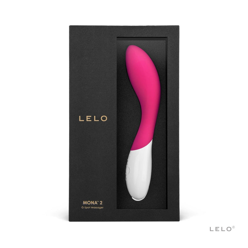 LELO MONA 2 Curved G-Spot Wand - Cerise Vibrators Lelo