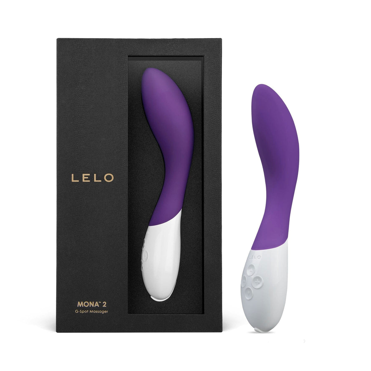 LELO MONA 2 Curved G-Spot Wand - Purple Vibrators Lelo