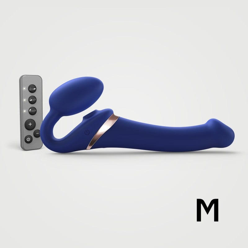 MULTI ORGASM BENDABLE STRAP-ON - M - NIGHT BLUE Strap-Ons & Harnesses STRAP-ON-ME