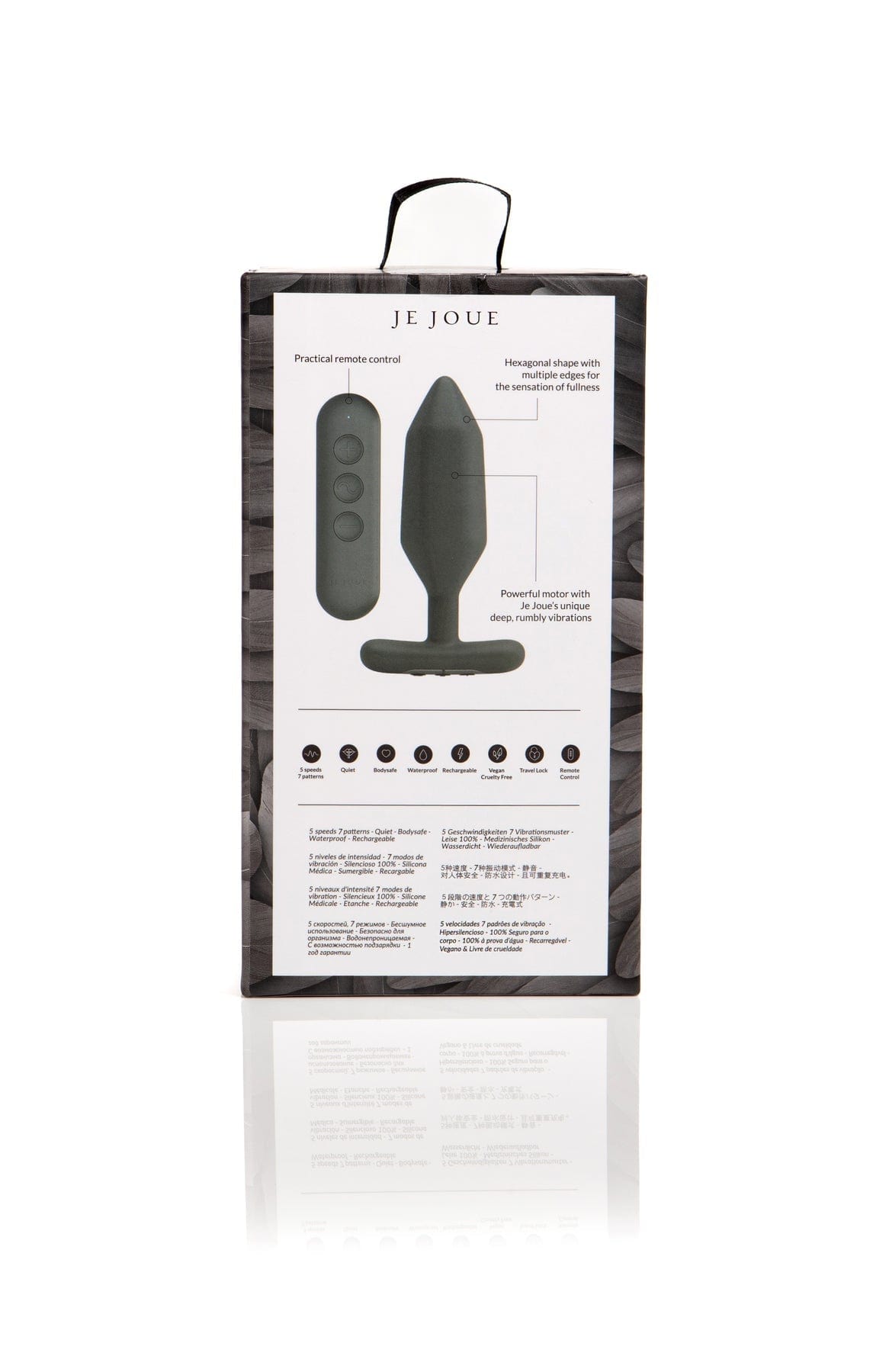 Onyx Vibrating Butt Plug - Je Joue - Black Anal Toys Je Joue