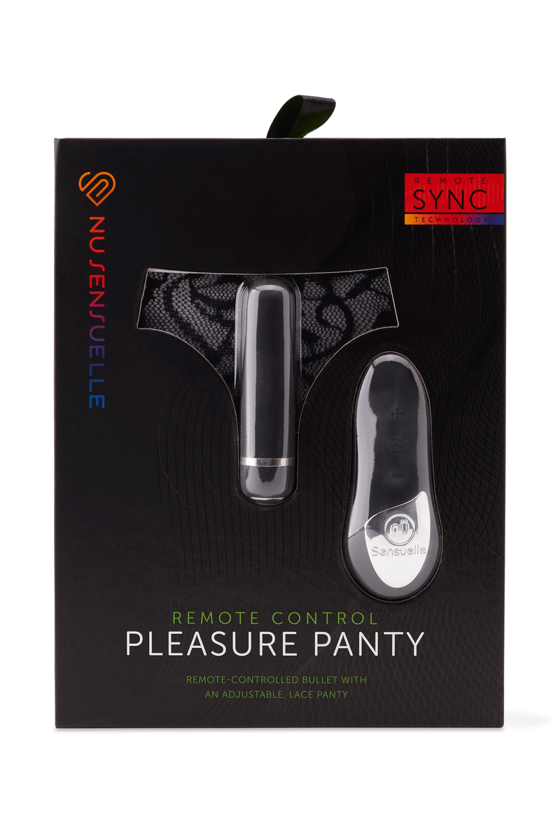 PLEASURE PANTY - Remote Control Wearable Vibrator - BLACK Vibrators Nu Sensuelle