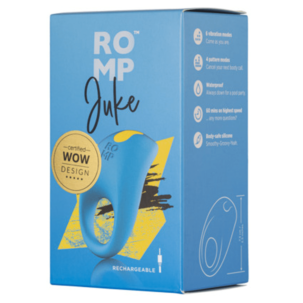 Juke - Vibrating Penis Ring - ROMP - Blue For Him ROMP