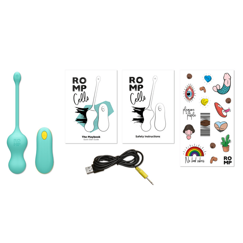 ROMP CELLO REMOTE CONTROL G-SPOT VIBRATING EGG Vibrators ROMP