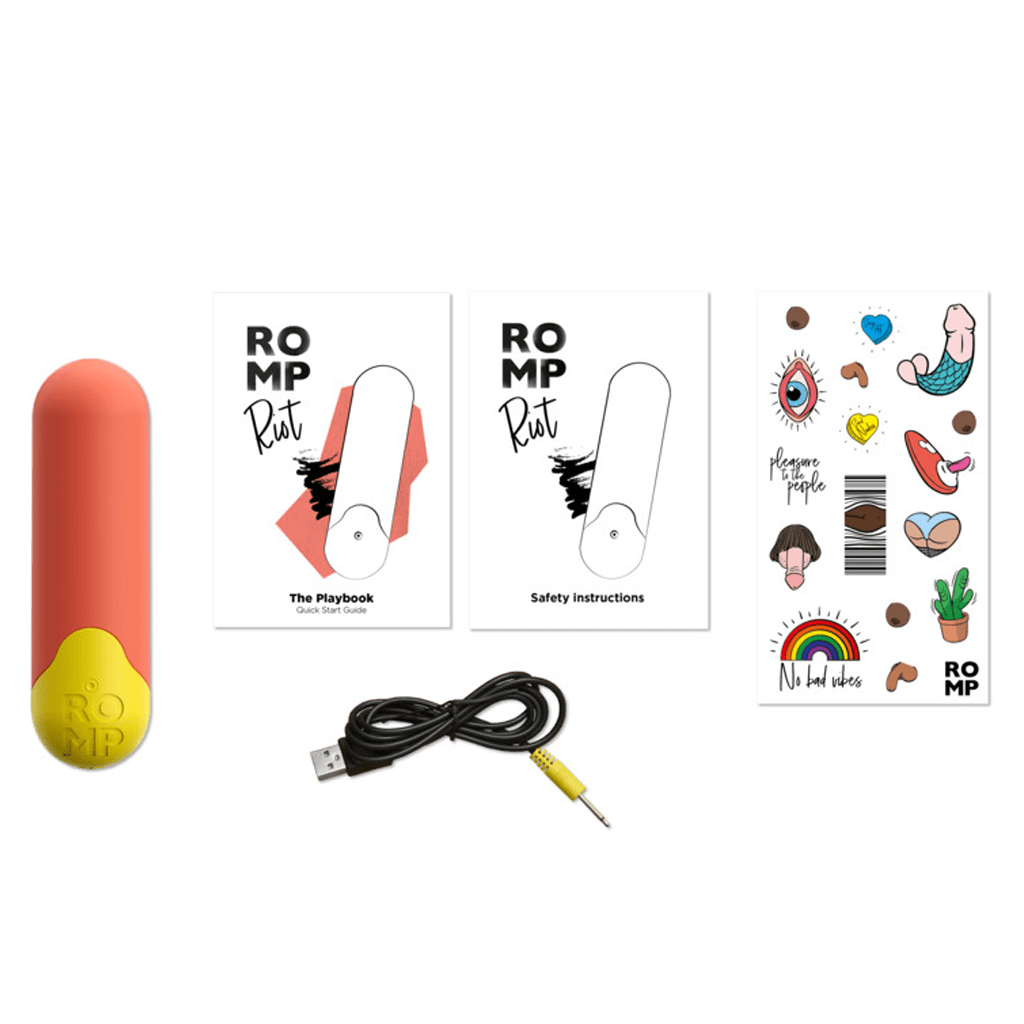 ROMP RIOT BULLET VIBRATOR - ORANGE Vibrators ROMP