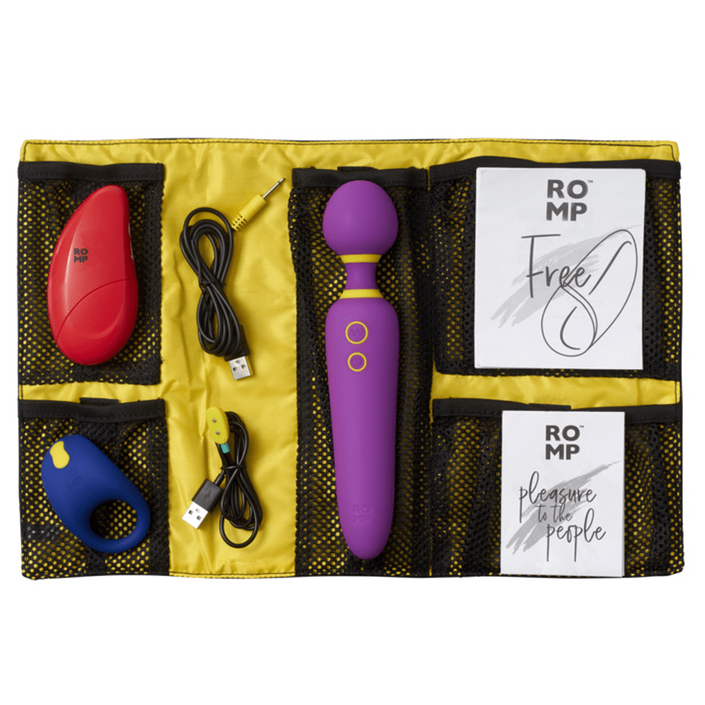Pleasure Kit -Wand Massager - Clitoral Vibrator - Penis Ring - ROMP Vibrators ROMP
