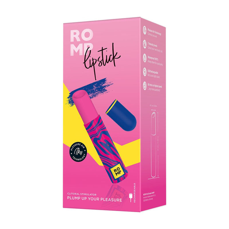 ROMP LIPSTICK PLEASURE AIR CLITORIS STIMULATOR VIBRATOR Vibrators ROMP