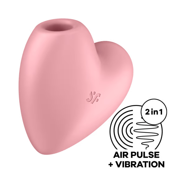 Satisfyer Cutie Heart Beginner Air Pulsation Clitoral Vibrator - Pink Vibrators Satisfyer