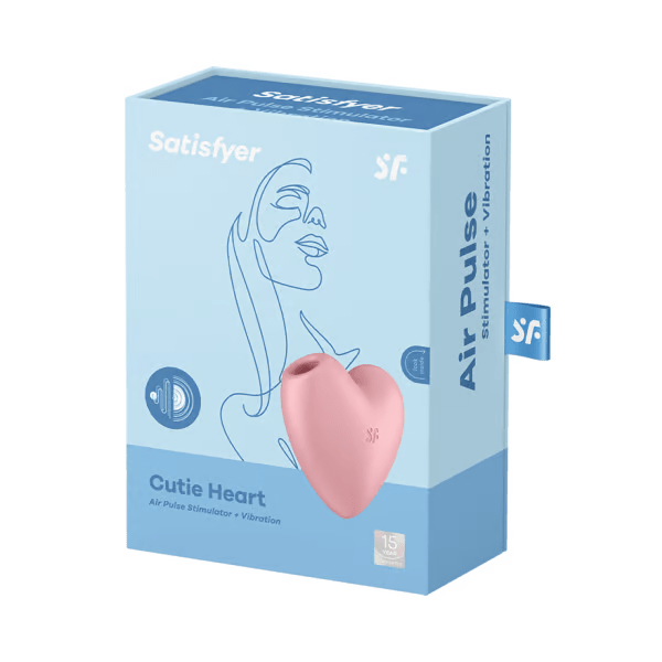 Satisfyer Cutie Heart Beginner Air Pulsation Clitoral Vibrator - Pink Vibrators Satisfyer