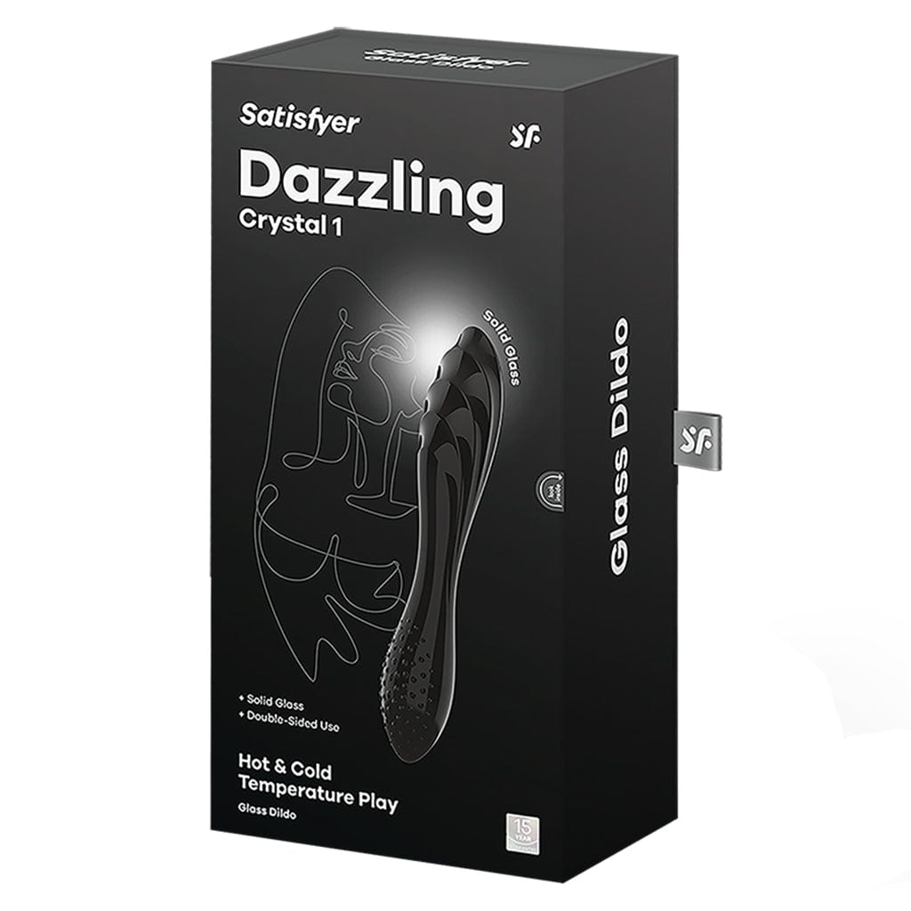 Dazzling Crystal Dildo By Satisfyer -  Black Dongs & Dildos Satisfyer