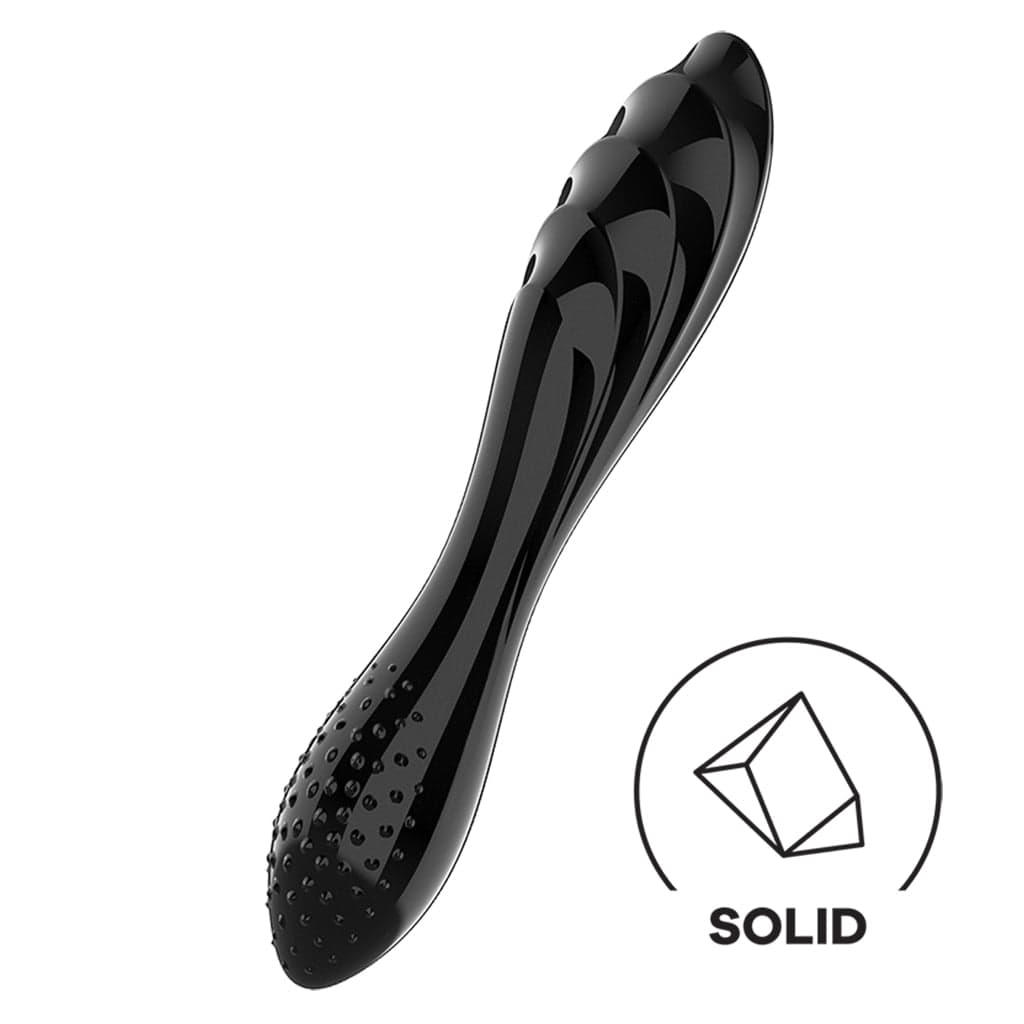 Dazzling Crystal Dildo By Satisfyer -  Black Dongs & Dildos Satisfyer