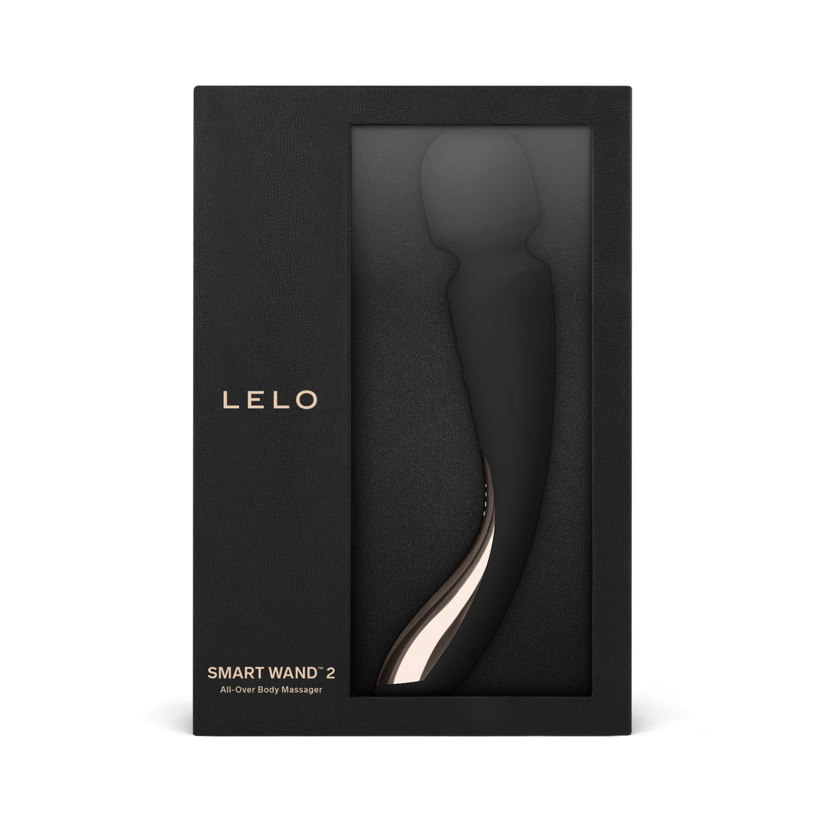 LELO Smart Wand 2 Ultimate Massaging Wand Vibrator - Medium - Black Vibrators Lelo