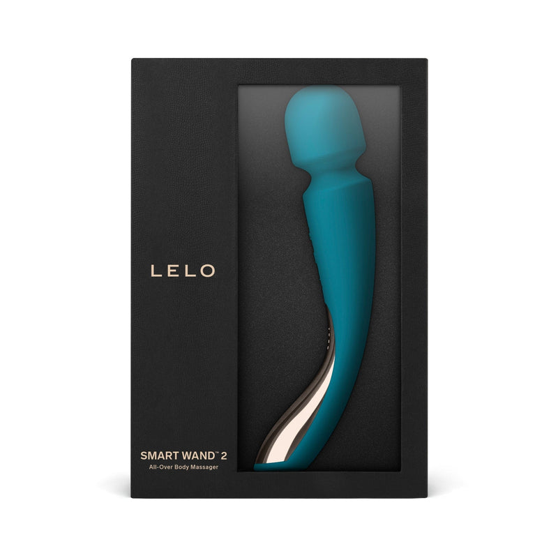 LELO Smart Wand 2 Ultimate Massaging Wand Vibrator - Medium - Ocean Blue Vibrators Lelo