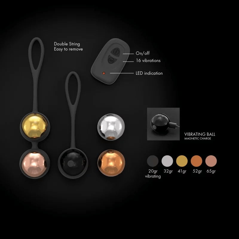 Vibrating Geisha Balls Training Kit with Remote Control Accessories / Miscellaneous Dorcel