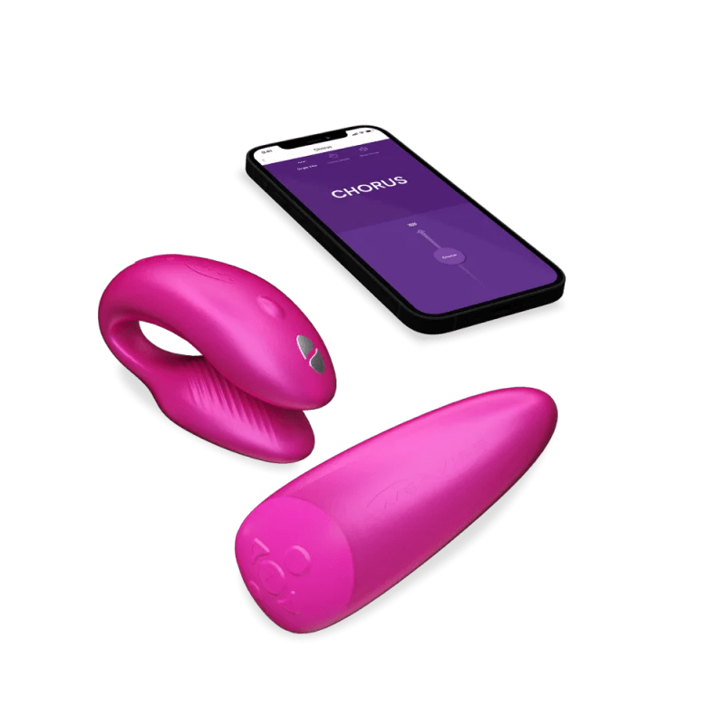 WE-VIBE CHORUS REMOTE & APP CONTROLLED COUPLES' VIBRATOR - Pink Vibrators We-Vibe